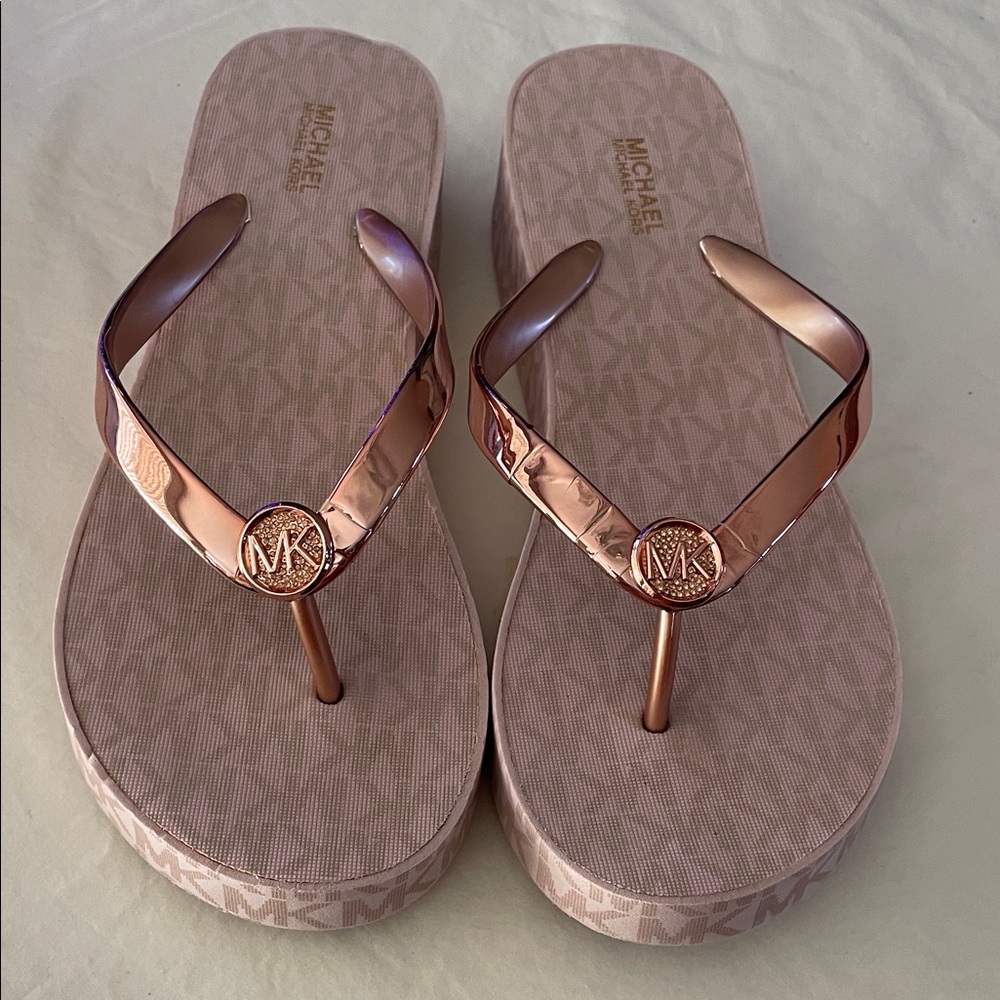 Michael Kors Rose Gold Sandals